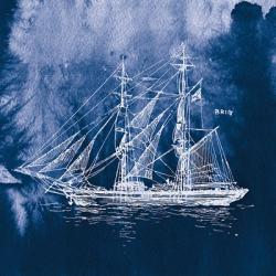 Sailing Ships IV Indigo | Obraz na stenu