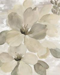 White on White Floral II Crop Neutral | Obraz na stenu