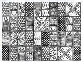 Patterns of the Amazon II BW | Obraz na stenu