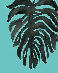 Tropical Palm II BW Turquoise | Obraz na stenu