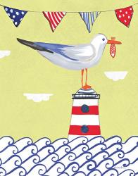 Coastal Bird I Flags | Obraz na stenu