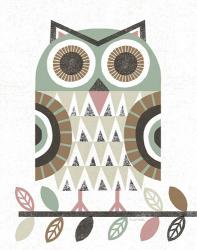 Folk Lodge Owl v2 Hygge | Obraz na stenu