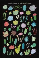 Succulent Chart I of the Americas | Obraz na stenu