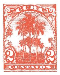 Cuba Stamp IX Bright | Obraz na stenu