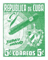 Cuba Stamp XI Bright | Obraz na stenu