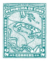 Cuba Stamp XIII Bright | Obraz na stenu