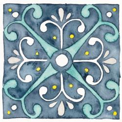 Garden Getaway Tile III Blue | Obraz na stenu
