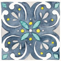 Garden Getaway Tile IV Blue | Obraz na stenu