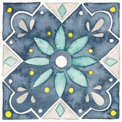 Garden Getaway Tile V Blue | Obraz na stenu