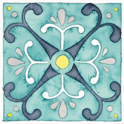 Garden Getaway Tile III Teal | Obraz na stenu