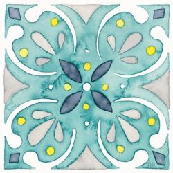 Garden Getaway Tile IV Teal | Obraz na stenu