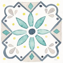 Garden Getaway Tile V White | Obraz na stenu
