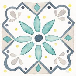 Garden Getaway Tile V White | Obraz na stenu