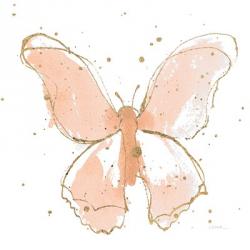 Gilded Butterflies II Blush | Obraz na stenu