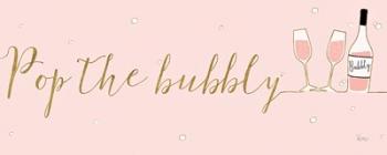 Underlined Bubbly III Pink | Obraz na stenu