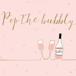 Underlined Bubbly VII Pink | Obraz na stenu