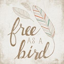 Free as a Bird Beige | Obraz na stenu