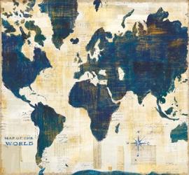 World Map Collage v2 | Obraz na stenu