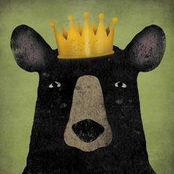 The Black Bear with Crown | Obraz na stenu