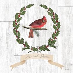Joyful Tidings VII on Distressed Wood | Obraz na stenu