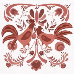 Americana Roosters II Red | Obraz na stenu
