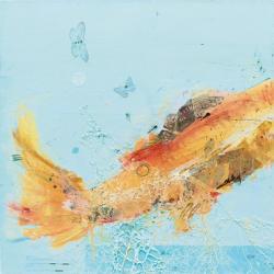 Fish in the Sea I Aqua | Obraz na stenu