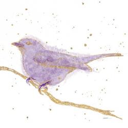 Gilded Bird I Lavender | Obraz na stenu
