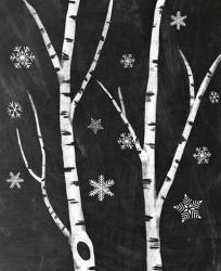 Snowy Birches IV | Obraz na stenu