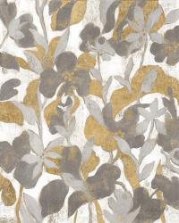 Painted Tropical Screen II Gray Gold | Obraz na stenu