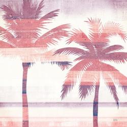 Beachscape Palms III Pink Purple | Obraz na stenu