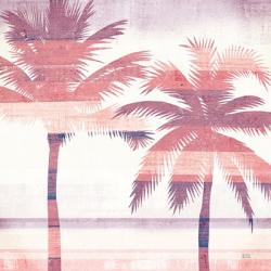 Beachscape Palms III Pink Purple | Obraz na stenu