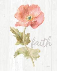 Garden Poppy on Wood Faith | Obraz na stenu