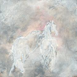 Blush Horses II | Obraz na stenu