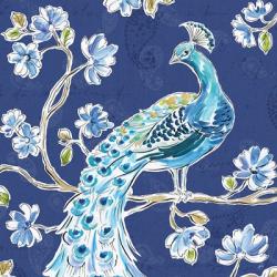 Peacock Allegory IV Blue | Obraz na stenu