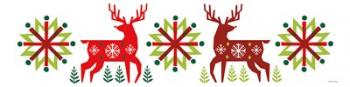 Geometric Holiday Reindeer III | Obraz na stenu