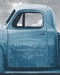 Lets Go for a Ride II Vintage Blue | Obraz na stenu