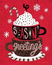 Festive Holiday Cocoa Seasons Greetings | Obraz na stenu