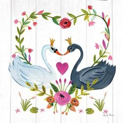 Swan Love III | Obraz na stenu