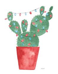 A Very Cactus Christmas III Dark Green | Obraz na stenu