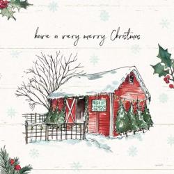 Holiday on the Farm IV Merry Christmas | Obraz na stenu
