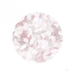 Leafy Abstract Circle I Blush Gray | Obraz na stenu