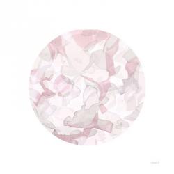 Leafy Abstract Circle II Blush Gray | Obraz na stenu