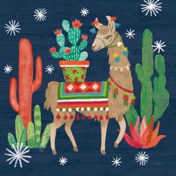Lovely Llamas III Christmas | Obraz na stenu