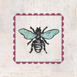 Bee Stamp Bright | Obraz na stenu