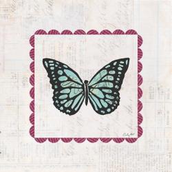Butterfly Stamp Bright | Obraz na stenu