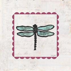Dragonfly Stamp Bright | Obraz na stenu