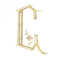 French Sewing Letter C | Obraz na stenu