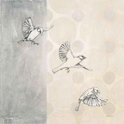 Sparrows Alighting | Obraz na stenu