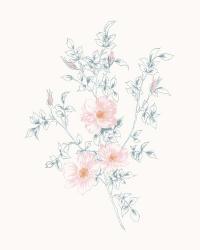 Flowers on White II Contemporary | Obraz na stenu