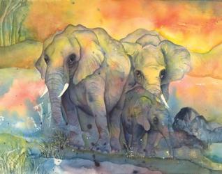 Elephants Crop | Obraz na stenu